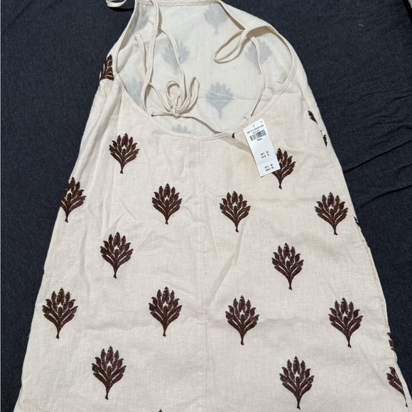 Abercrombie & Fitch Dresses & Skirts - Abercrombie & Fitch Cream and Brown Dress